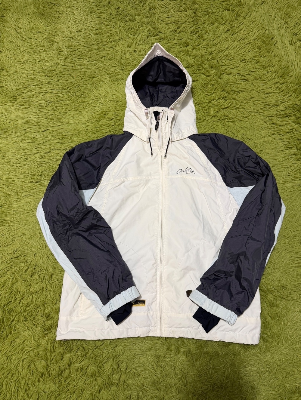 vintage Y2K Oakley Road Fuel Software Jacket Size L/XL White